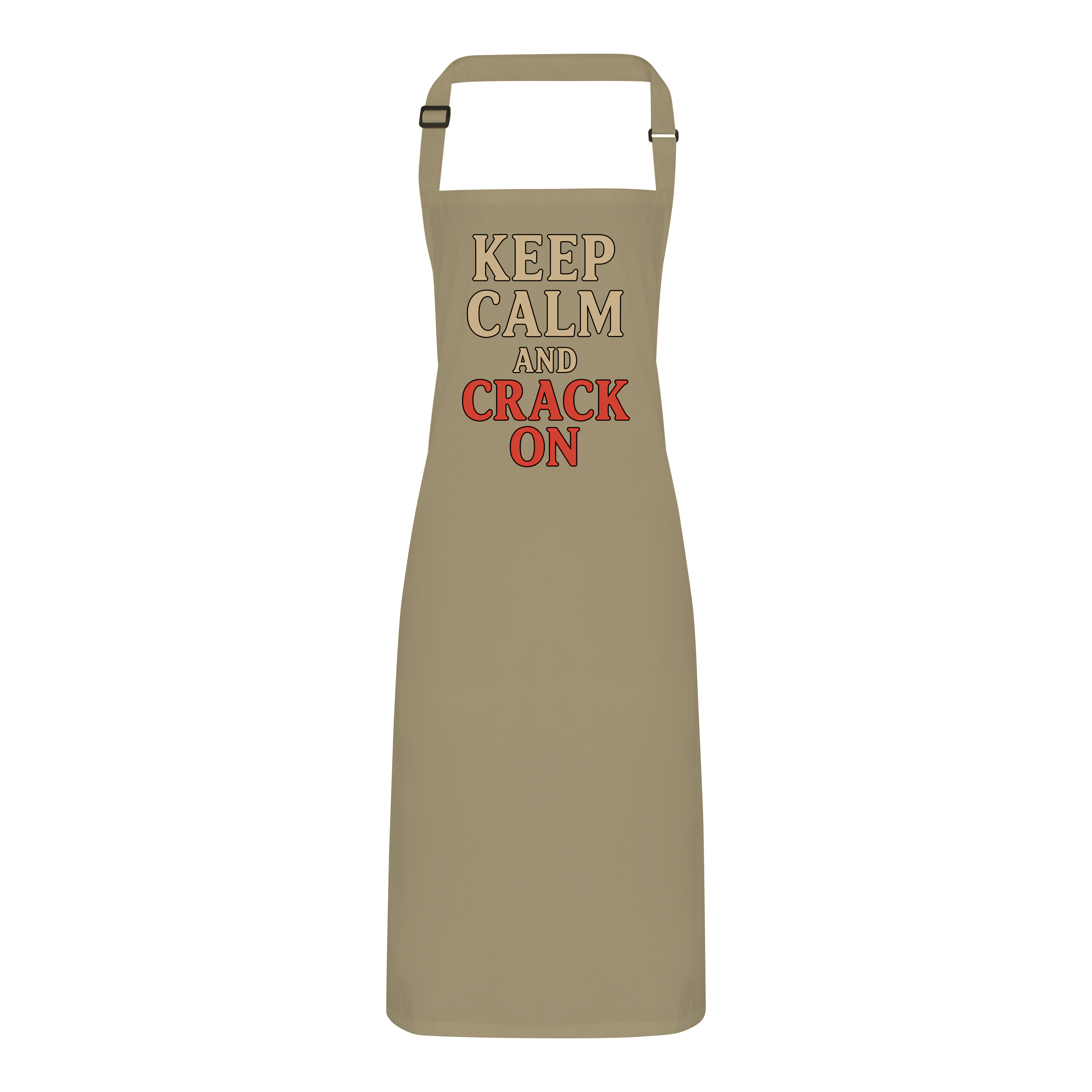 Keep Calm And Crack On Schürze - Lustiger Spruch zum Backen Grillen und Kochen Hausmannskoch - Bild 5 von 12